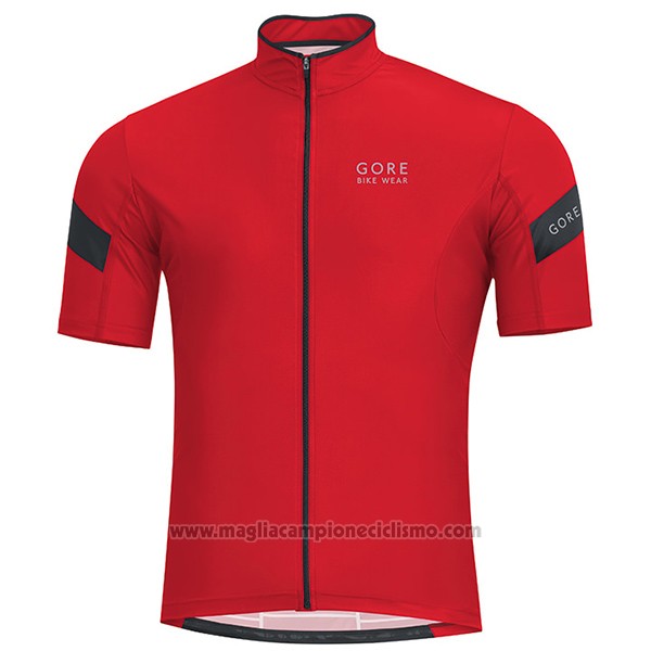 2017 Abbigliamento Ciclismo Gore Bike Wear Power Rosso Manica Corta e Salopette